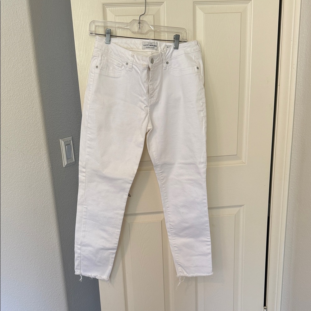 Lucky Brand Women's Lolita Crop White Jeans